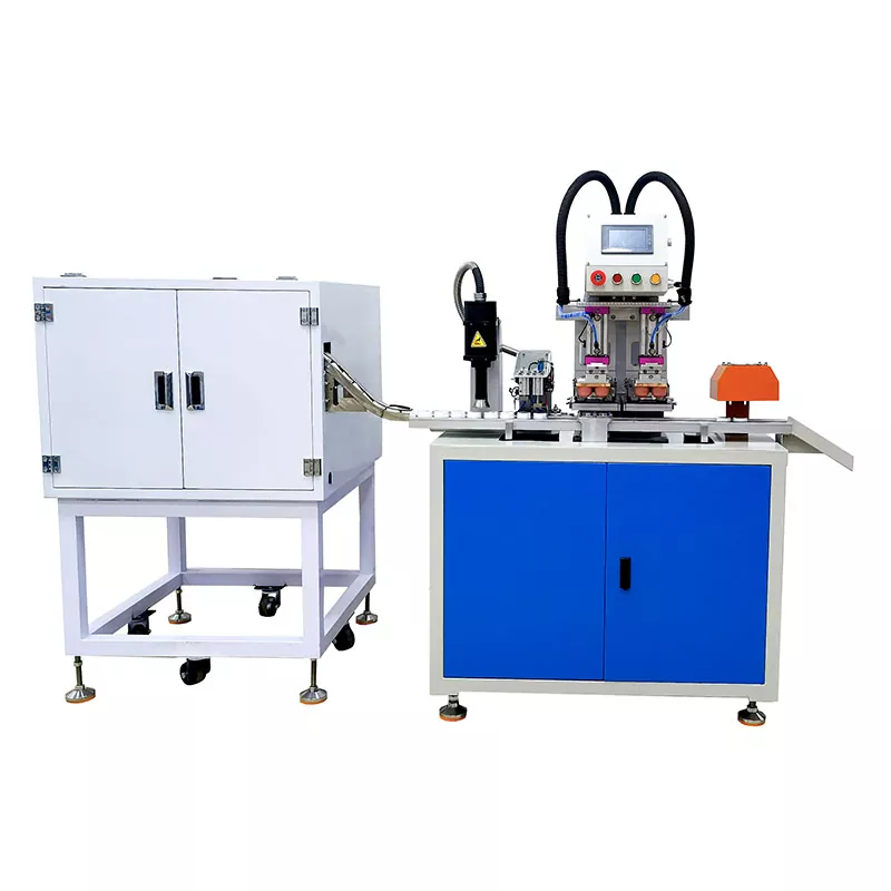 Stampante a tampone per tappi di bottiglia a 2 colori con trattamento al plasma