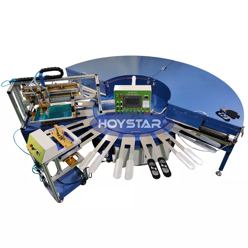 Macchina serigrafica per calzini antiscivolo